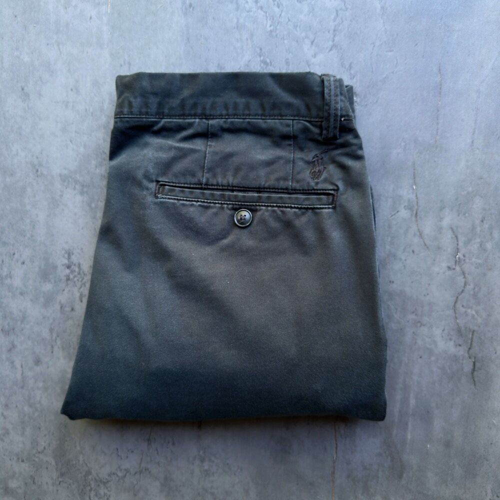 Polo Ralph Lauren Mens Stretch Slim Fit Chino Pants Navy Blue Size 33x32
